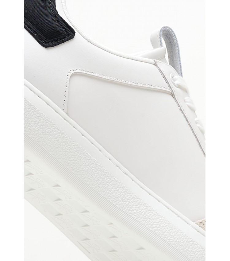 Men Casual Shoes Cupsole.Freq2 White Leather Calvin Klein