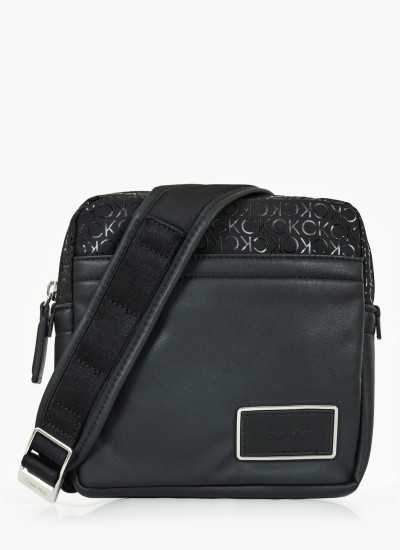 Men Bags Elevated.Reporter Black ECOleather Calvin Klein