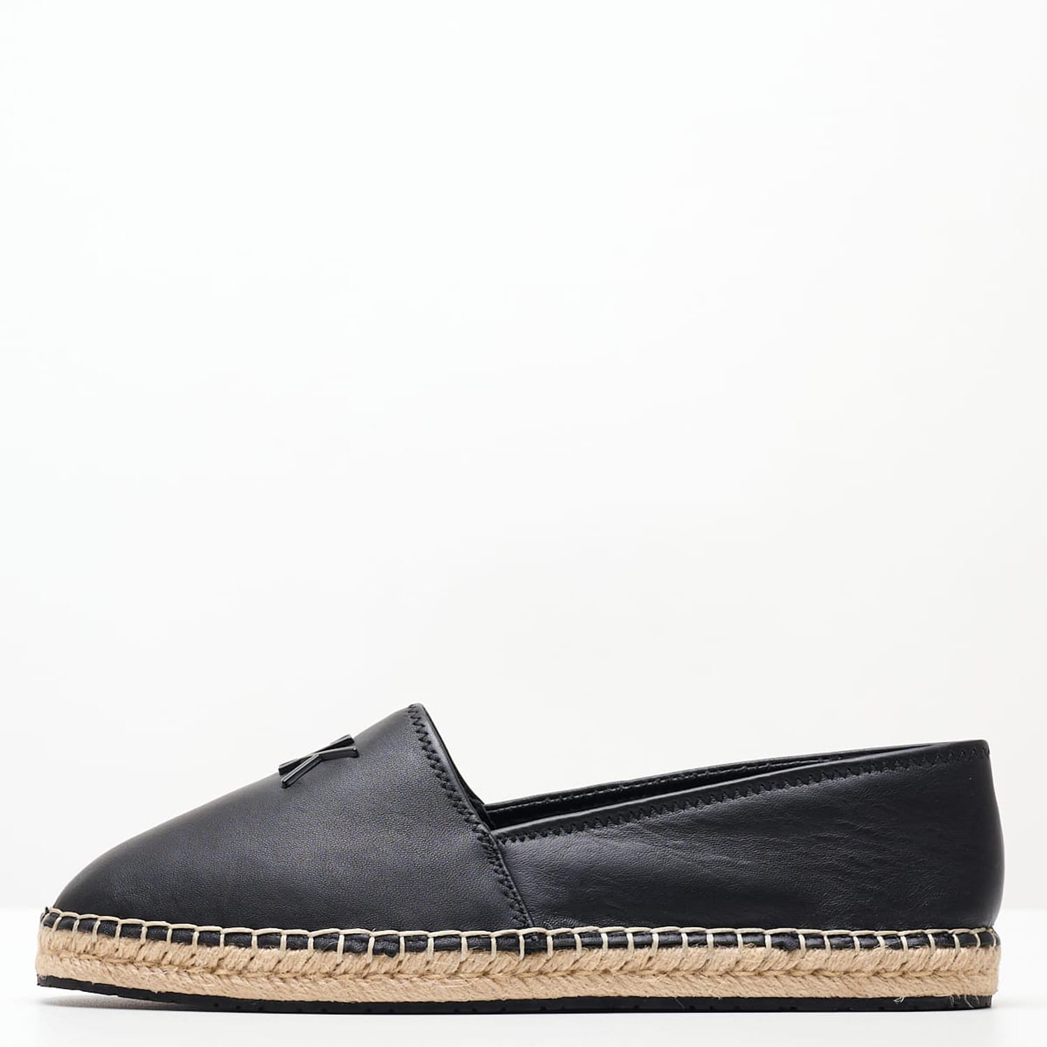 Γυναικείες Εσπαντρίγιες Espadrille.Hw Μαύρο Δέρμα Calvin Klein