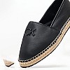 Γυναικείες Εσπαντρίγιες Espadrille.Hw Μαύρο Δέρμα Calvin Klein Γυναικείες Εσπαντρίγιες Espadrille.Hw Μαύρο Δέρμα Calvin Klein