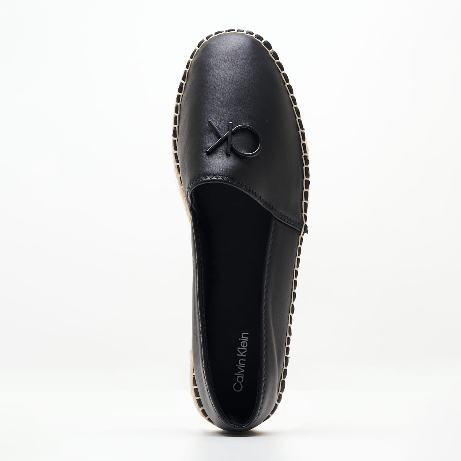 Γυναικείες Εσπαντρίγιες Espadrille.Hw Μαύρο Δέρμα Calvin Klein Γυναικείες Εσπαντρίγιες Espadrille.Hw Μαύρο Δέρμα Calvin Klein