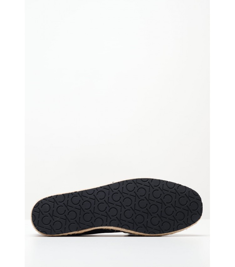 Women Espadrilles Espadrille.Hw Black Leather Calvin Klein