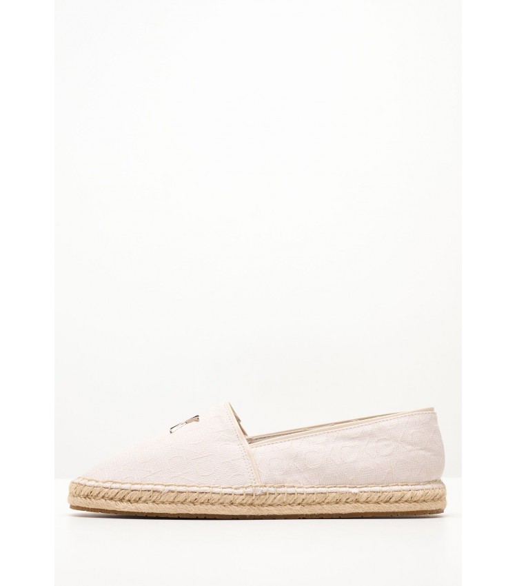 Γυναικείες Εσπαντρίγιες Espadrille.J Μπεζ Ύφασμα Calvin Klein