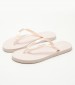 Women Flip Flops & Sandals Flipflop.Mtl Nude Rubber Calvin Klein
