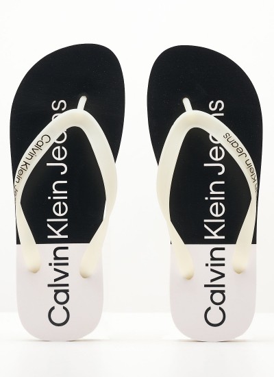 Kids Flip Flops & Sandals Bw.Sandal Black Fabric Calvin Klein