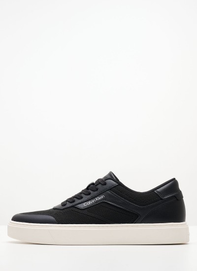 Ανδρικά Παπούτσια Casual Low.Knit Μαύρο Ύφασμα Calvin Klein