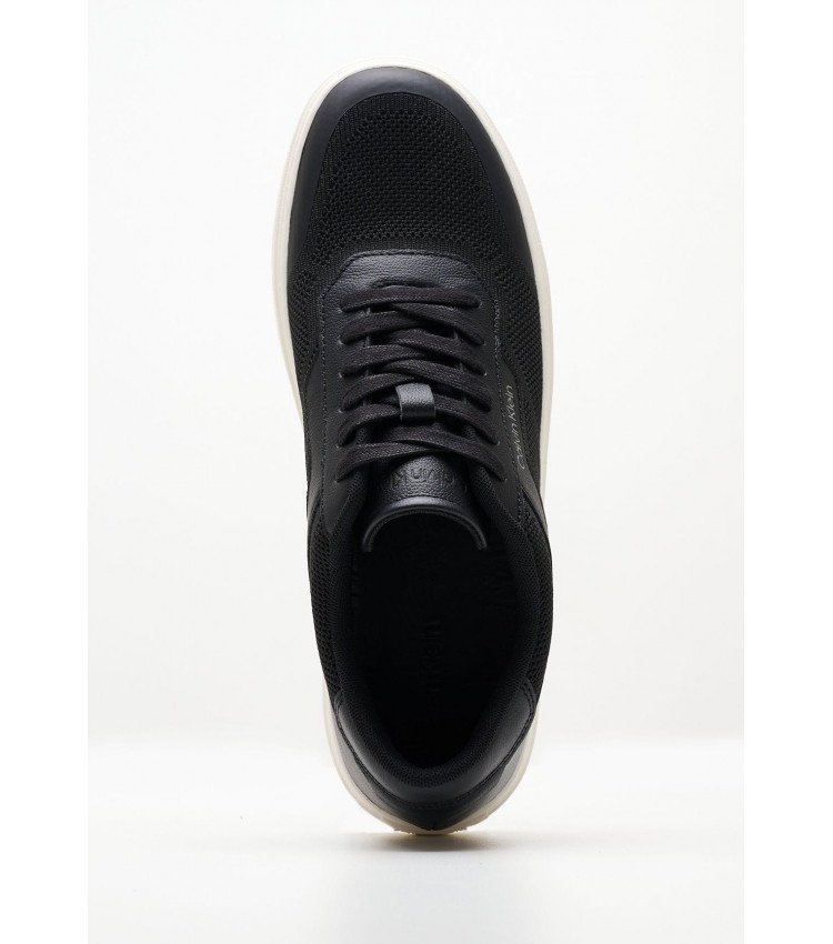 Ανδρικά Παπούτσια Casual Low.Knit Μαύρο Ύφασμα Calvin Klein