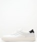 Men Casual Shoes Low.Knit White Fabric Calvin Klein