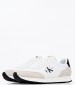 Ανδρικά Παπούτσια Casual Retro.Runner Άσπρο Δέρμα Καστόρι Calvin Klein