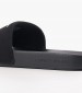 Men Flip Flops & Sandals Slide.Monogram Black Fabric Calvin Klein