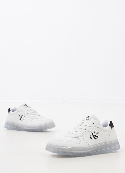 Παιδικά Παπούτσια Casual Vel.Sneak.2 Άσπρο ECOleather Calvin Klein