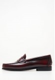 Men Moccasins 347700 Bordo Leather Sea and City