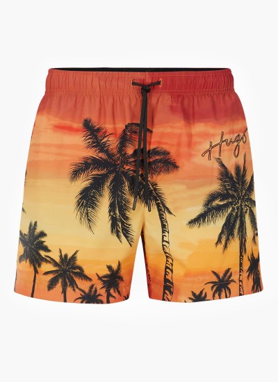 Men Swimsuit Rodd Orange Polyester Pepe Jeans