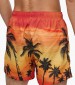 Men Swimsuit Diego.Rin Orange Polyester Hugo