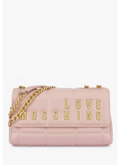 Γυναικείες Τσάντες JC4260 Ροζ ECOleather Love Moschino