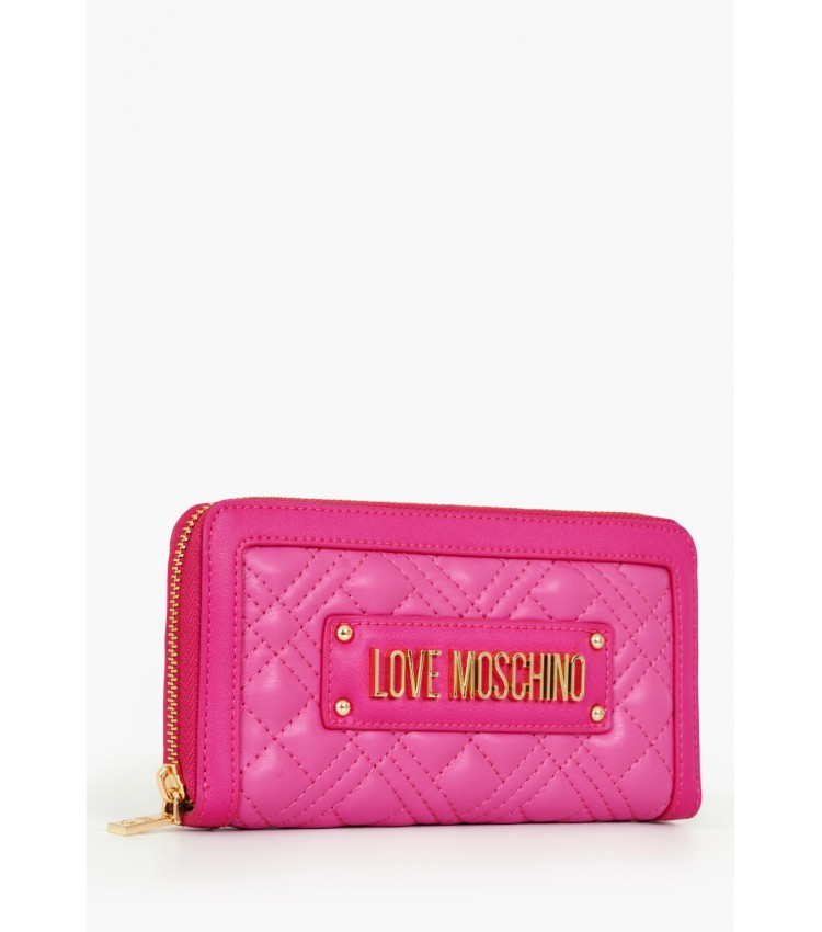 Γυναικεία Πορτοφόλια JC5600 Ροζ ECOleather Love Moschino Γυναικεία Πορτοφόλια JC5600 Ροζ ECOleather Love Moschino