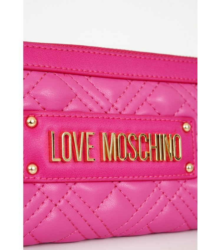 Γυναικεία Πορτοφόλια JC5600 Ροζ ECOleather Love Moschino