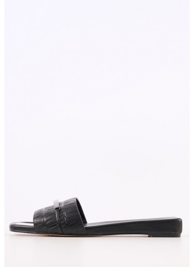 Women Flats Alaina Black ECOleather DKNY