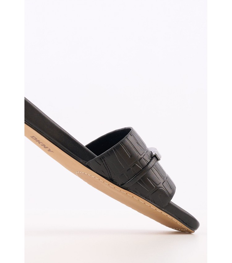 Women Flats Alaina Black ECOleather DKNY