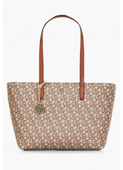 Γυναικείες Τσάντες Bryant.T Μπεζ ECOleather DKNY