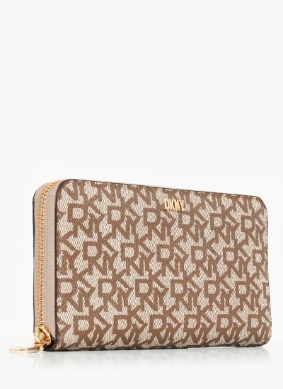 Women Wallets Bryant.Wallet Beige ECOleather DKNY