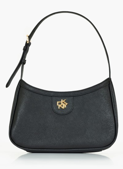 Γυναικείες Τσάντες Carol.Shoulder Μαύρο Δέρμα DKNY