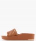 Women Platforms Low Jasna Tabba Leather DKNY