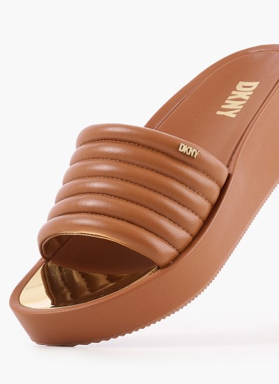 Women Platforms High SF8.03 Brown Leather Mortoglou