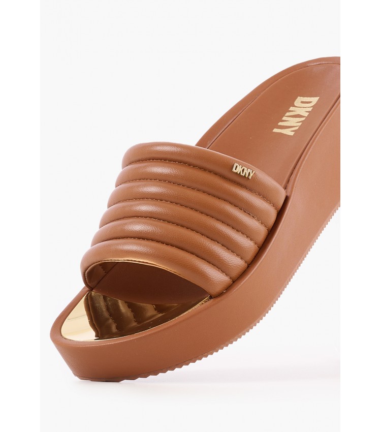 Women Platforms Low Jasna Tabba Leather DKNY