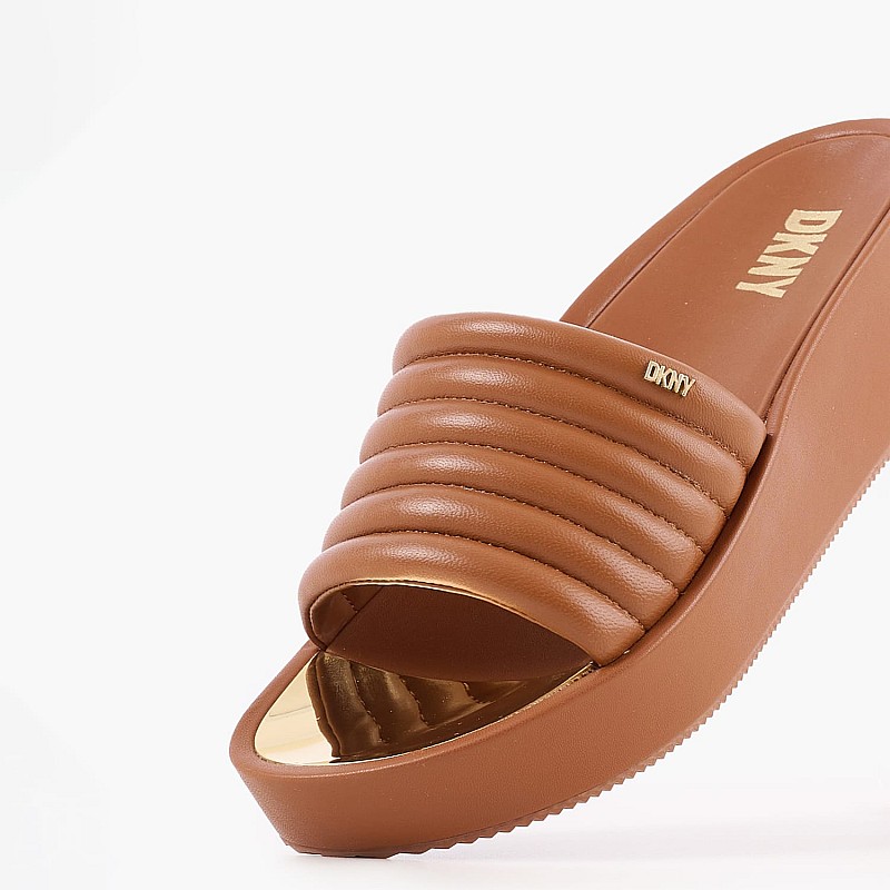 Women Platforms Low Jasna Tabba Leather DKNY
