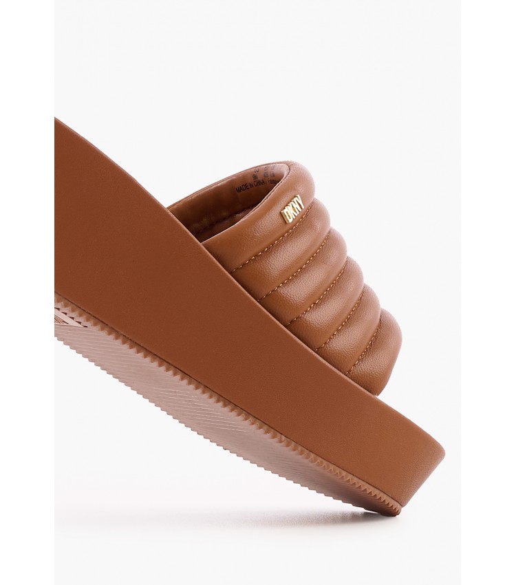 Women Platforms Low Jasna Tabba Leather DKNY