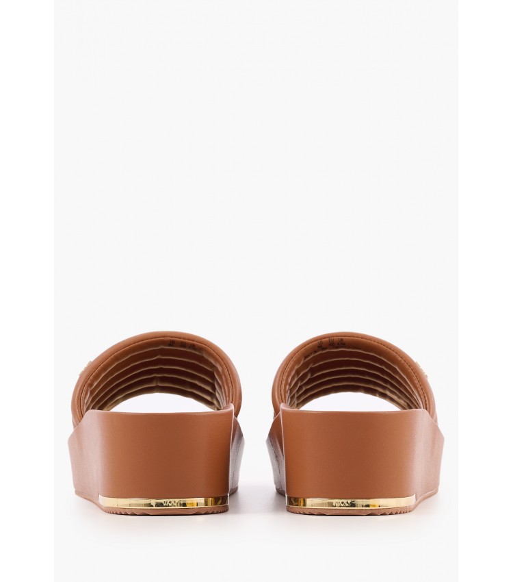 Women Platforms Low Jasna Tabba Leather DKNY