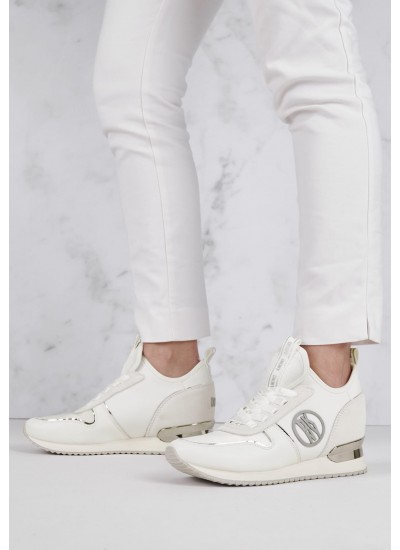 Women Casual Shoes Sabatini White Leather DKNY