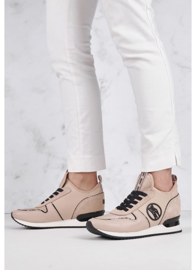 Women Casual Shoes Sabatini Beige Leather DKNY