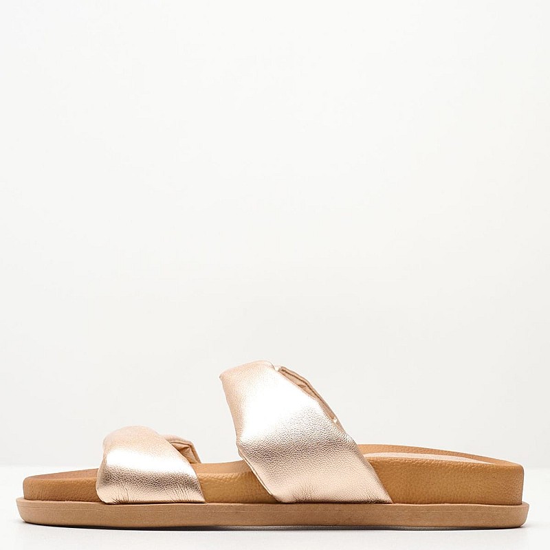 Women Flats C100.D Bronze Leather Mortoglou