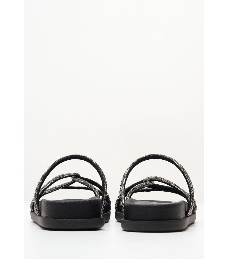 Women Flats C130.S Black Strash Mortoglou