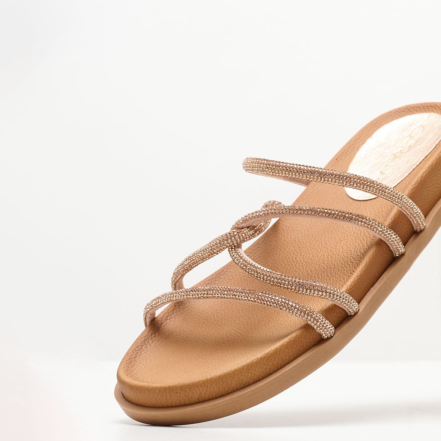 Γυναικεία Flats C130.S Μπρονζέ Strass Mortoglou Γυναικεία Flats C130.S Μπρονζέ Strass Mortoglou