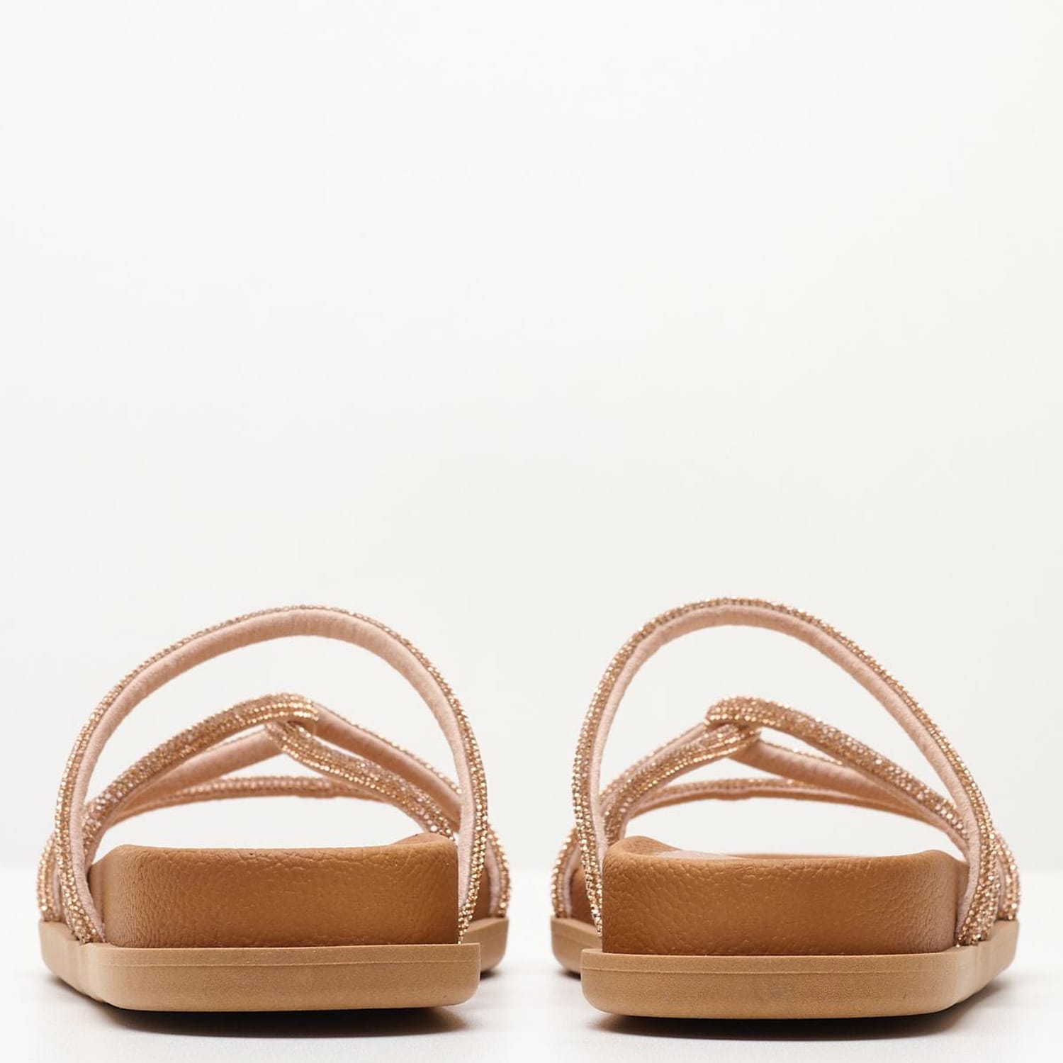 Γυναικεία Flats C130.S Μπρονζέ Strass Mortoglou Γυναικεία Flats C130.S Μπρονζέ Strass Mortoglou