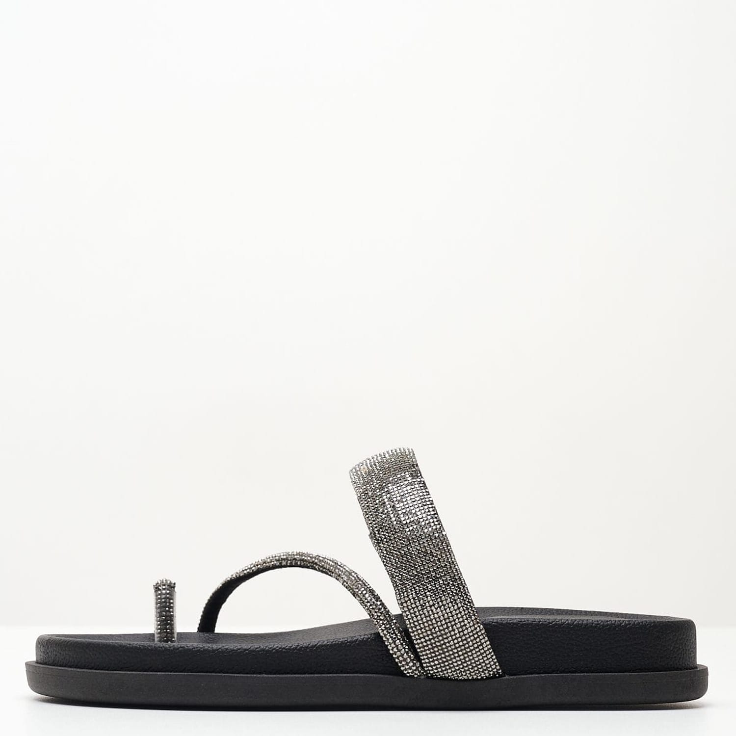 Γυναικεία Flats C140 Μαύρο Strass Mortoglou