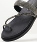 Women Flats C140 Black Strash Mortoglou