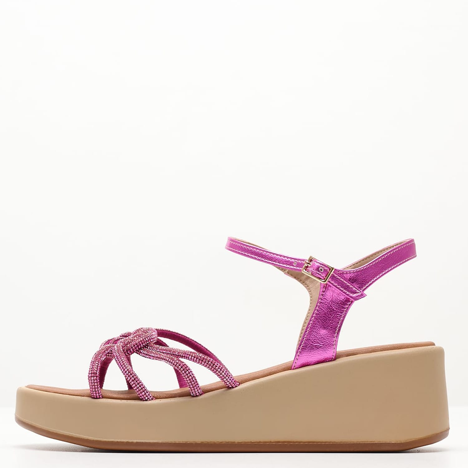 Women Platforms Low C150 Pink Strass Mortoglou