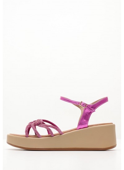 Women Platforms Low C150 Pink Strash Mortoglou