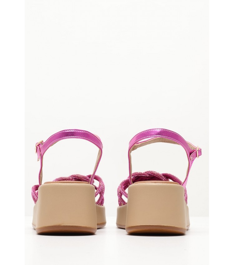 Women Platforms Low C150 Pink Strash Mortoglou