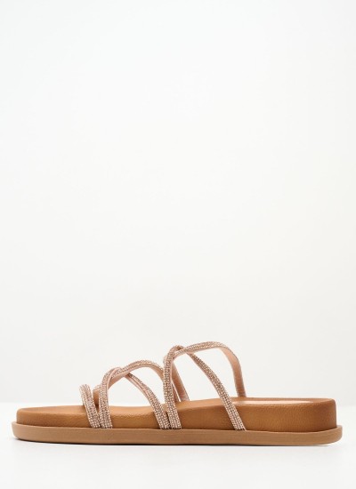 Γυναικεία Flats Salto.Baixo Μπεζ 'Υφασμα Schutz