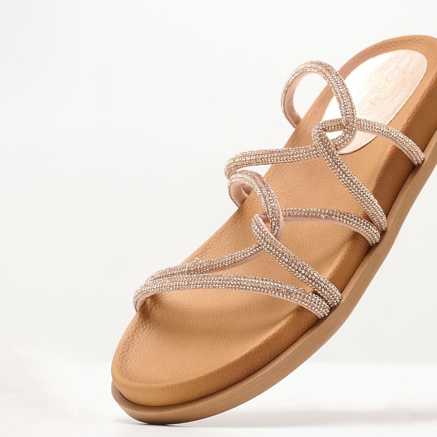 Γυναικεία Flats C180 Μπρονζέ Strass Mortoglou Γυναικεία Flats C180 Μπρονζέ Strass Mortoglou
