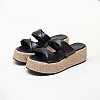 Women Platforms Low C210 Black Leather Mortoglou Women Platforms Low C210 Black Leather Mortoglou