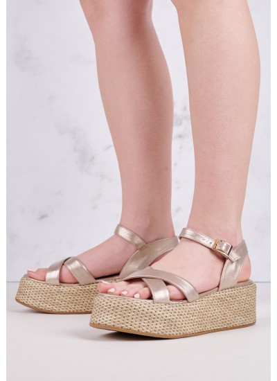 Women Flats 1161061 Pink Leather Mortoglou