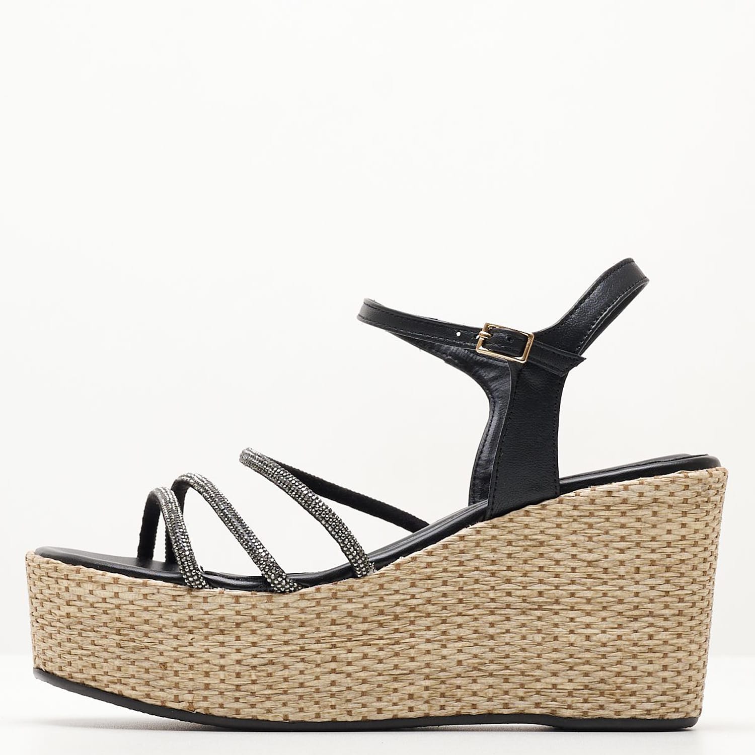 Women Platforms High C320 Black Strass Mortoglou