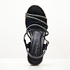 Women Platforms High C320 Black Strass Mortoglou Women Platforms High C320 Black Strass Mortoglou