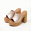 Women Mules C800 Platinum ECOleather Mortoglou Women Mules C800 Platinum ECOleather Mortoglou